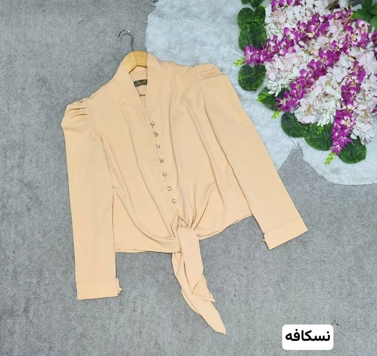 شومیز گره ای جنس: الیزه درجه1 : سرخابی - سفید - مشکی - نسکافه - کاربنی - کرمی سایزبندی زنانه