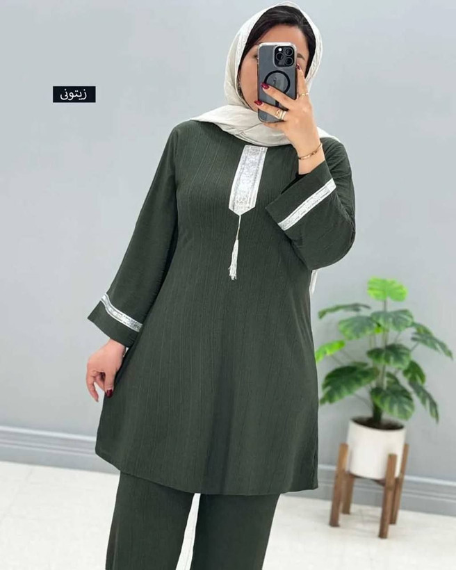 ست بهکامه جنس: کراش درجه1 فری سایز رنگبندی زنانه