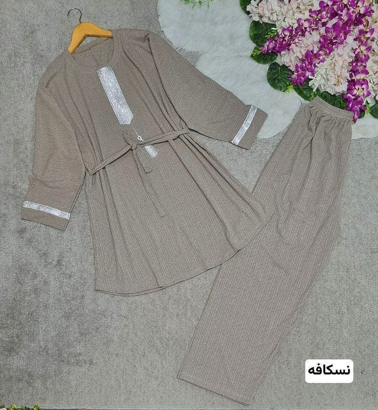 ست بهکامه جنس: کراش درجه1 فری سایز رنگبندی زنانه