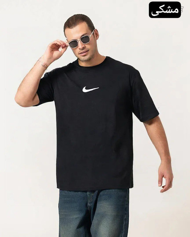 تیشرت قواره دار نایک جنس : پنبه دورس اعلا مشکی , یشمی , طوسی , نسکافهای , L , Xl , مردانه