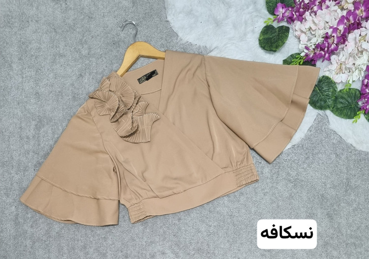 شومیز حلزونی جنس: الیزه سبز - نسکافه - کاربنی - یاسی - یشمی سایز بندی زنانه