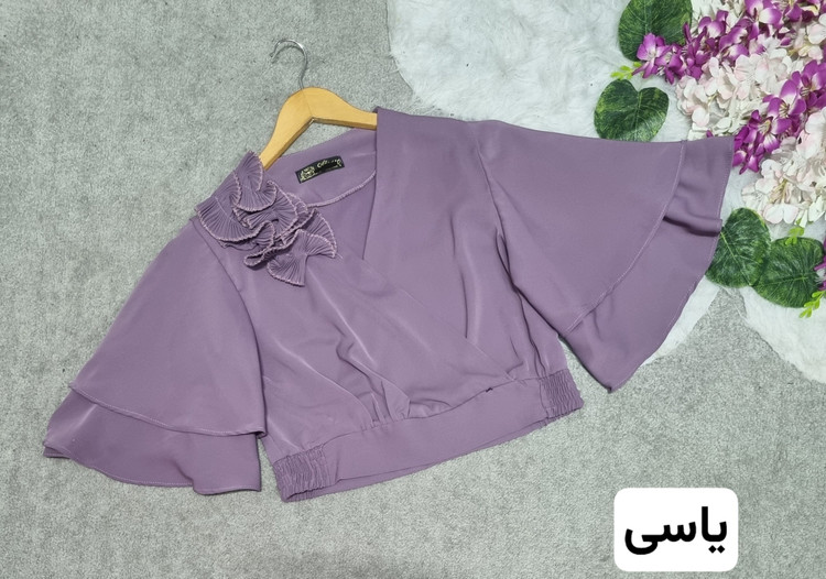 شومیز حلزونی جنس: الیزه سبز - نسکافه - کاربنی - یاسی - یشمی سایز بندی زنانه
