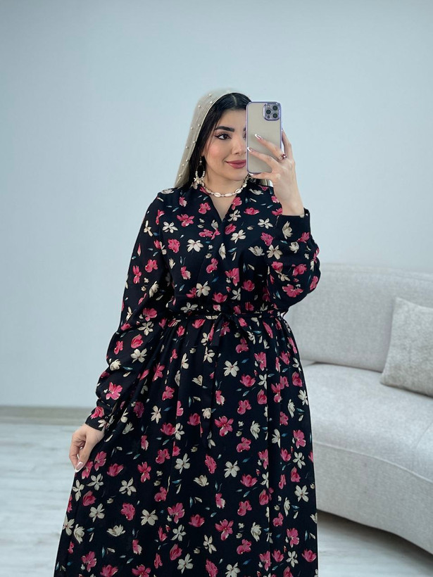 : پیراهن ساحلی حریرجنس : حریر استردار رنگبندی فری سایز زنانه
