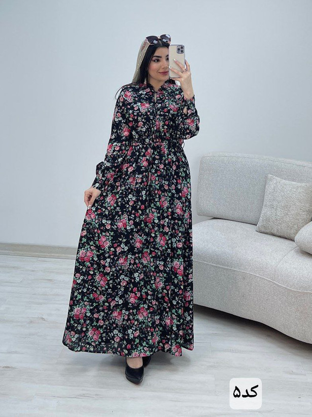 : پیراهن ساحلی حریرجنس : حریر استردار رنگبندی فری سایز زنانه
