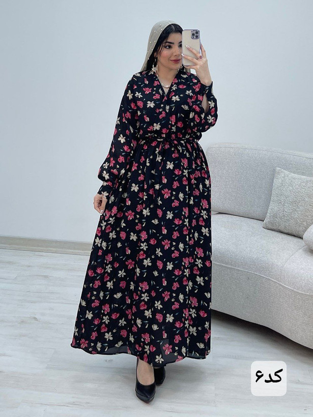 : پیراهن ساحلی حریرجنس : حریر استردار رنگبندی فری سایز زنانه