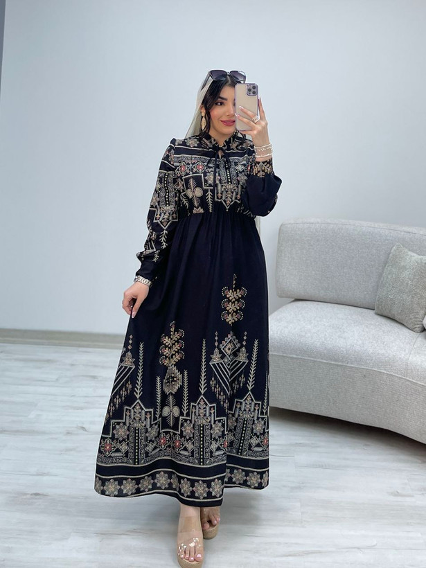 پیراهن ساحلی سنتی جنس : فلور نخ درجه یک سورمهای, طوسی, کرم, مشکی کله غازی فری سایز زنانه