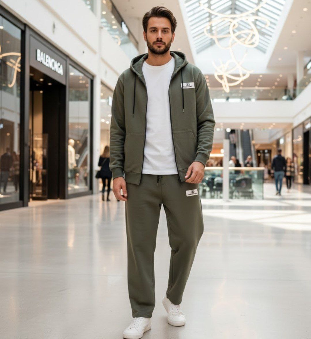 ست سویشرت شلوار احسان جنس : دورس خارجی تو‌کرک  کرم , یشمی , سفید , مشکی ,  : L , xl , xxl  مردانه