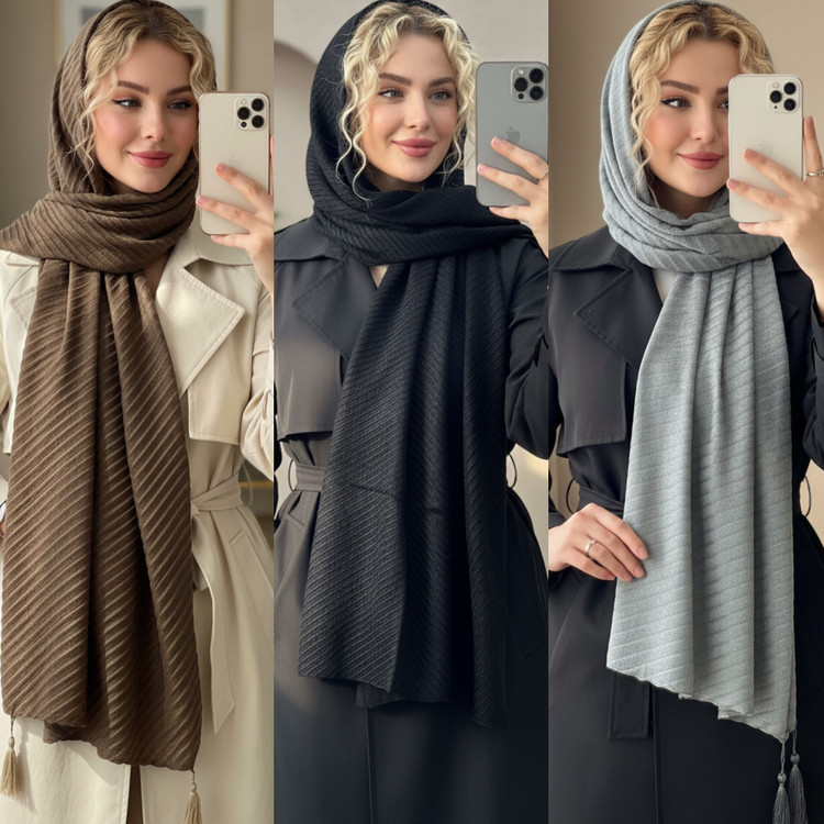 شال مخمل پلیسه جنس : مخمل پلیسه بژ, سفید, سورمه, شکلاتی, طوسی تیره, طوسی روشن, کاپوچینو, مشکی فری سایز زنانه