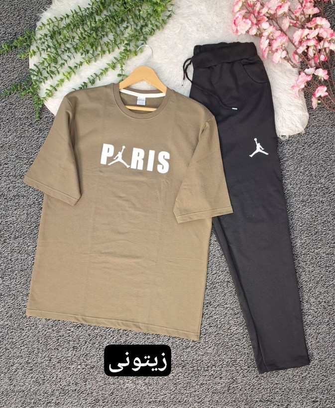 ست جدید مردانه پاریس جنس : پنبه دورس اعلا کرم , زیتونی , طوسی , سبز , سایزبندی