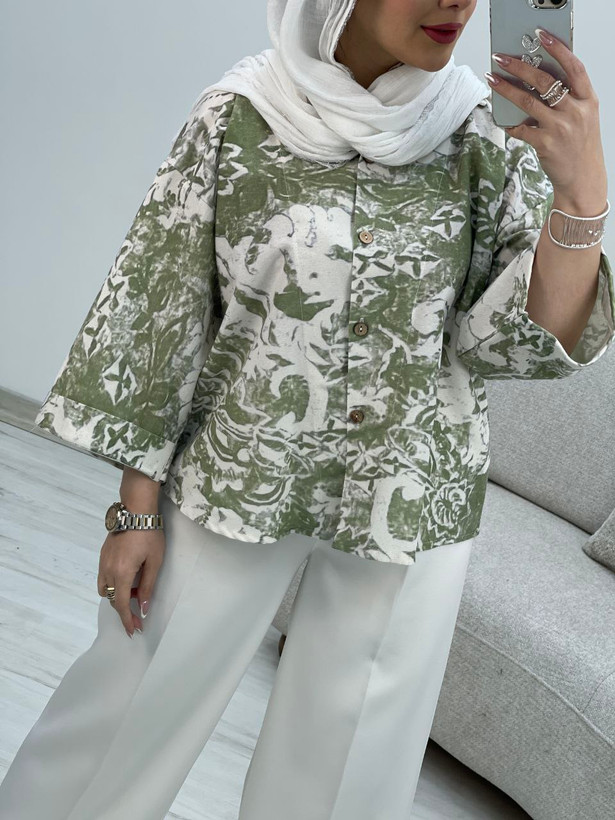 تونیک چاپی باکسی جنس : لنین پستهای, سورمهای, کلهغازی, نسکافهای, یشمی فری سایز زنانه