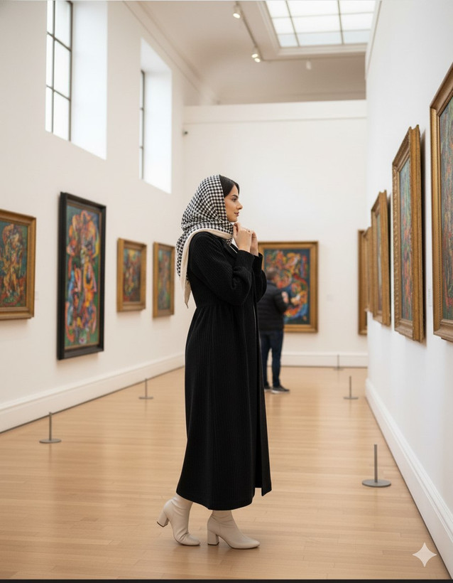 مانتو بلند شراره مخمل کبریتی شتری , مشکی , فری سایز زنانه