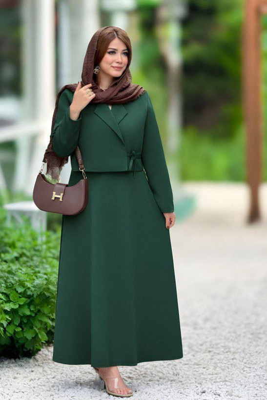 کت دامن ماهورا زنانه🌻جنس : مازراتی 🌻رنگ بندی- فری سایز