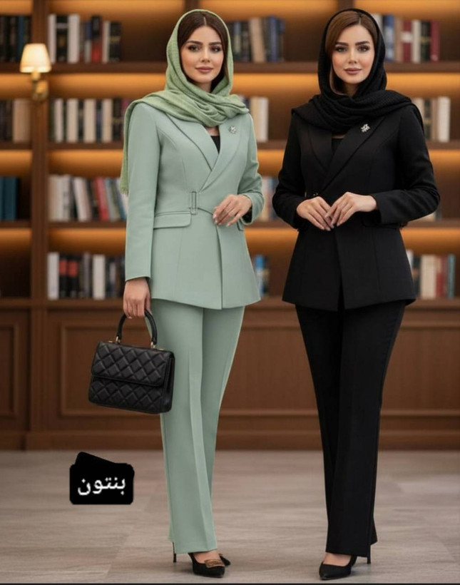 کت شلوار زنانه شادی - جنس : مازراتی - رنگ بندی - سایزبندی زنانه ارسال ۱۰ روز