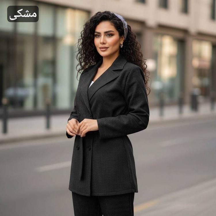 ست مانتو زنانه کتی و شلوار دلتا - جنس : پرشین مکانیک دیپلمات - رنگ بندی - فری سایز