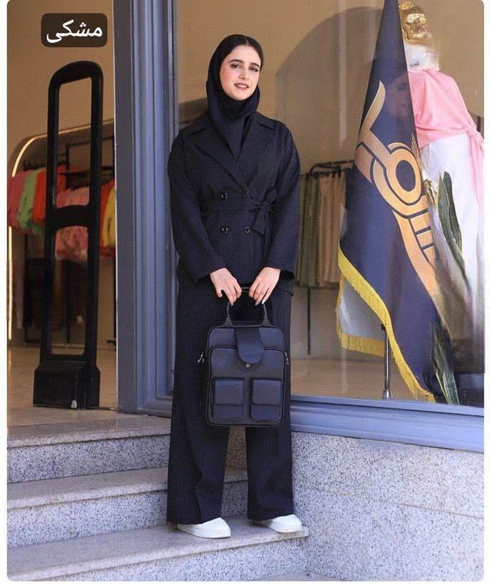 ست مانتو زنانه کتی و شلوار دلتا - جنس : پرشین مکانیک دیپلمات - رنگ بندی - فری سایز