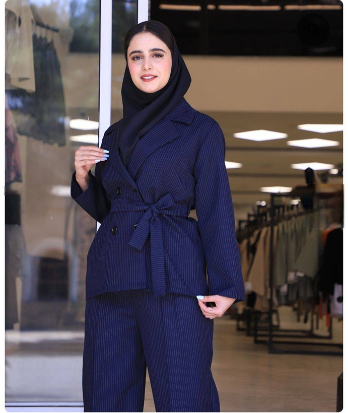 ست مانتو زنانه کتی و شلوار دلتا - جنس : پرشین مکانیک دیپلمات - رنگ بندی - فری سایز
