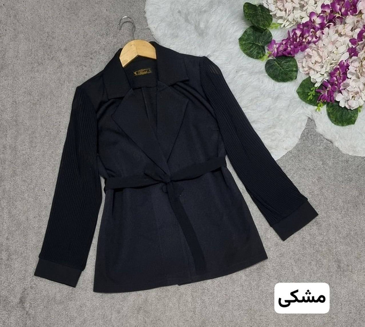 کت استین پلیسه جنس: مازراتی سبز - سفید - مشکی - نسکافه سایز بندی زنانه