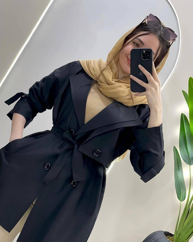 مانتو زنانه ساره - جنس : تترون مانتویی - رنگ بندی - سایزبندی