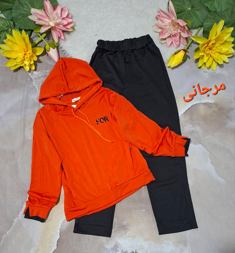 ست ورزشی زنانه کد : 389 - 🧵جنس : فلامنت کج را - رنگبندی - سایزبندی