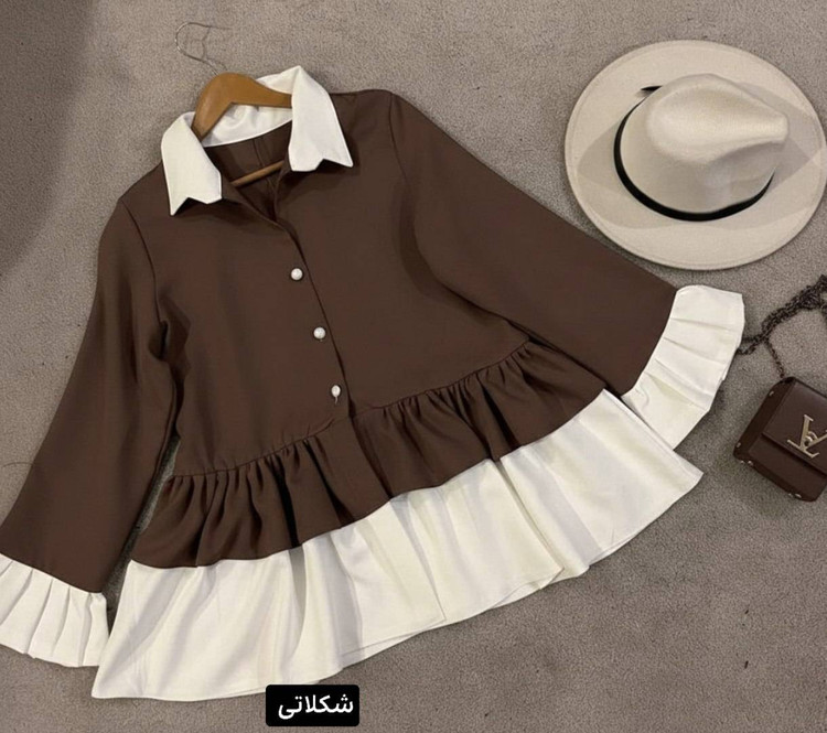 مانتو عروسکی پرواز جنس : مازراتی مشکی, شکلاتی, نسکافه ای, سورمه ای, زرشکی, آبی, کاراملی, طوسی فری سایز زنانه ارسال ۸ روز