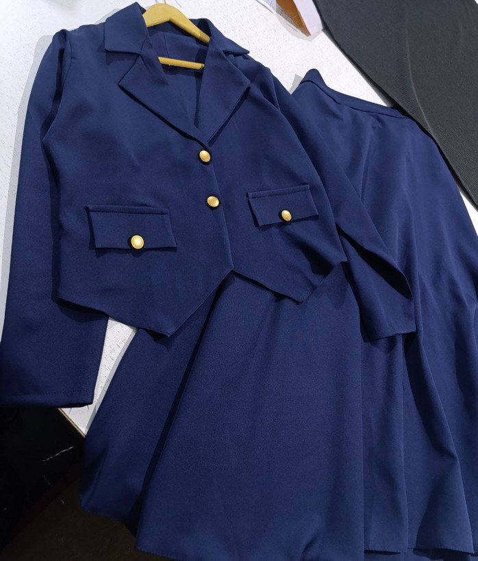 کت دامن زنانه جیهان - 👚جنس : مازراتی - رنگبندی - سایزبندی ۱۵ روز