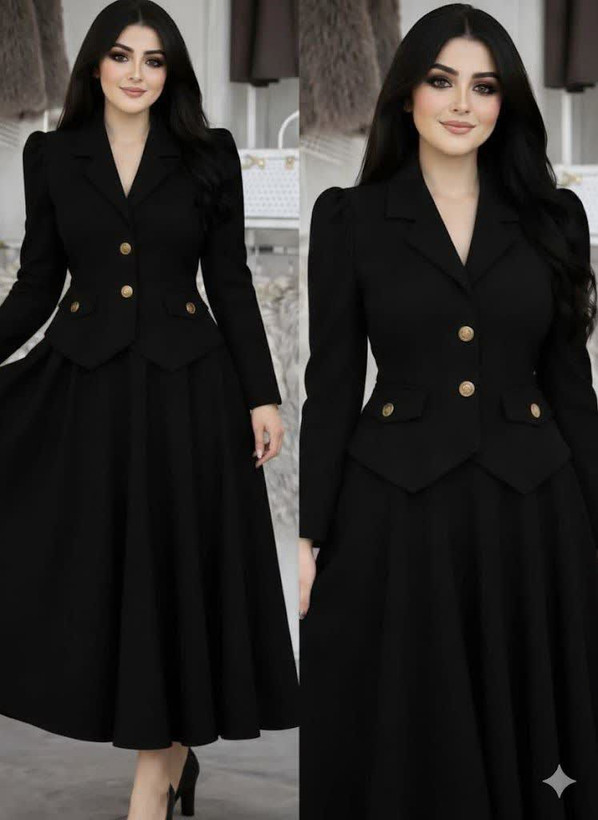 کت دامن زنانه جیهان - 👚جنس : مازراتی - رنگبندی - سایزبندی ۱۵ روز