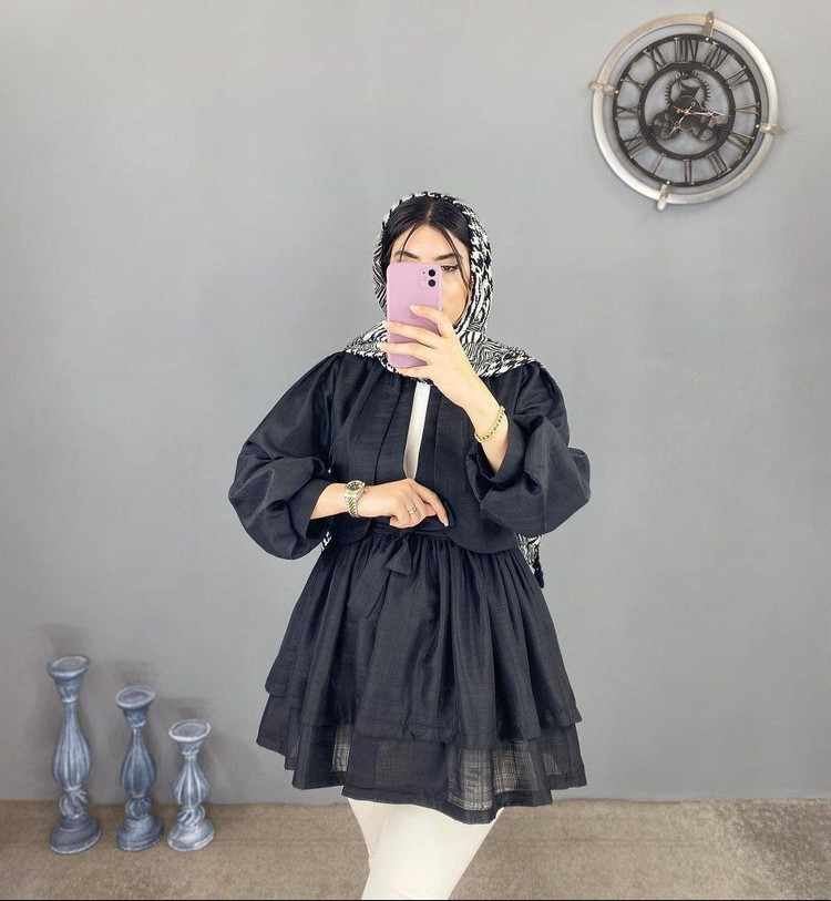 مانتو عروسکی زیبای زنانه پریچهر ☘☘ 🧵جنس : کتان نازلی درجه یک🤌🤌رنگبندی - فری سایز