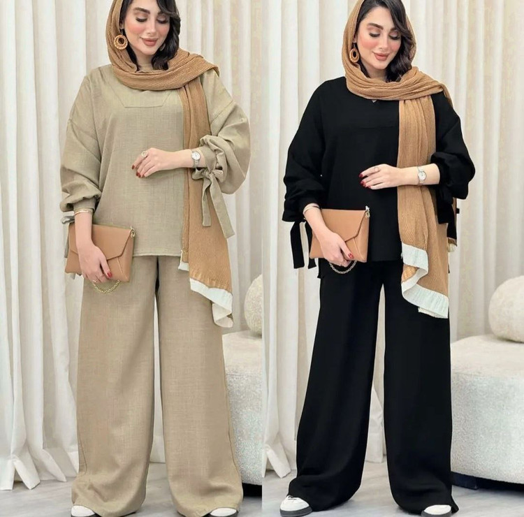 ست شومیز و شلوار رستا 🦋 🧵جنس : صوفیا گِرم بالا درجه یککک🤌🤌رنگبندی - سایزبندی