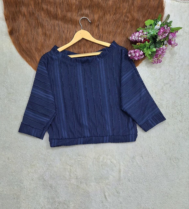 👚نام :شومیز زنانه یقه قایقی مراکشی سایان - 🧵جنس :مراکشی گرم بالا - رنگبندی - فری سایز