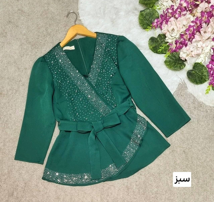 شومیز ایسان جنس: مازراتی درجه1 بنتون - سبز - سفید - مشکی - نسکافه - نسکافه،روشن سایزبندی زنانه