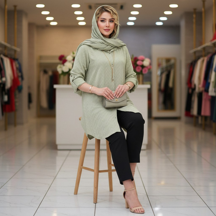 شومیز مراکشی زیکزاکی جنس : مراکشی سبزسدری, کرم, مشکی, نسکافه ای سایز بندی زنانه