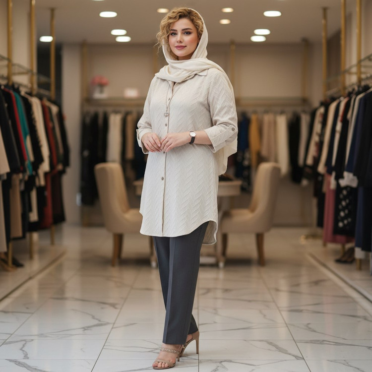 شومیز مراکشی زیکزاکی جنس : مراکشی سبزسدری, کرم, مشکی, نسکافه ای سایز بندی زنانه