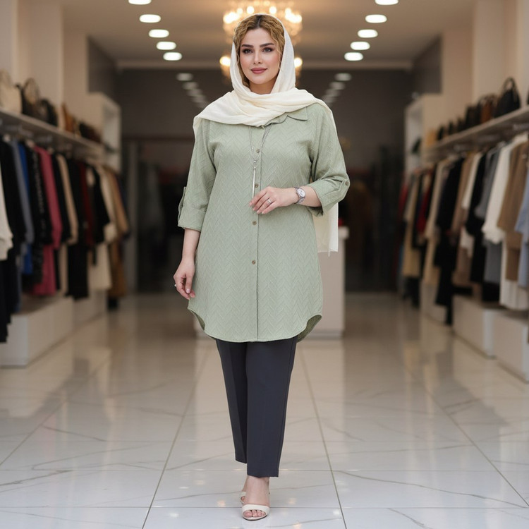 شومیز مراکشی زیکزاکی جنس : مراکشی سبزسدری, کرم, مشکی, نسکافه ای سایز بندی زنانه