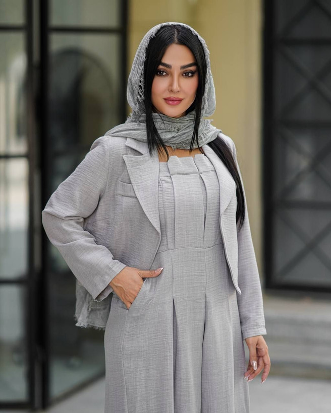 نام : ست اورال کت زنانه ملکا - جنس : شانتون صوفیا درجه یک - رنگبندی - فری سایز