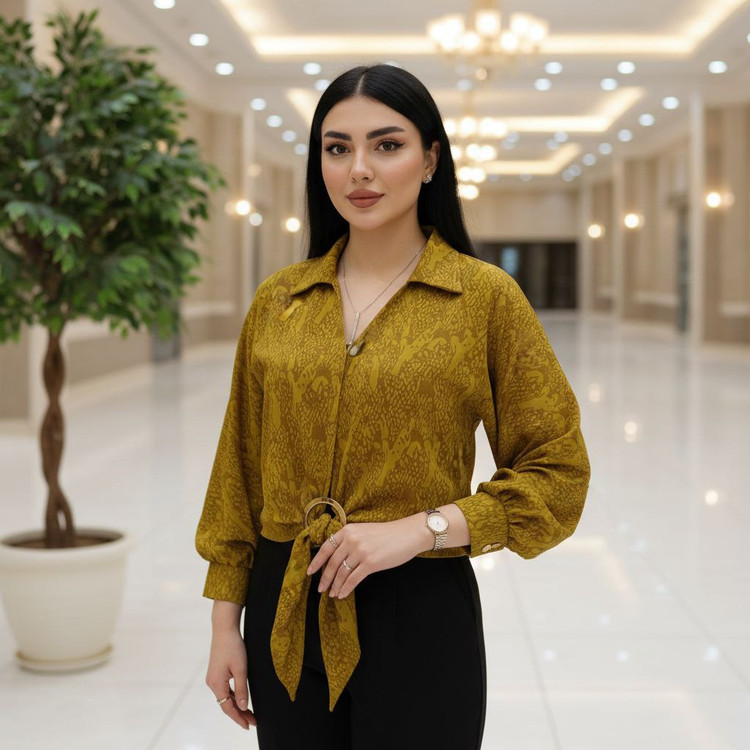 شومیز گره ای الیزه جنس : الیزه درجه یک فری سایز رنگ بندی زنانه