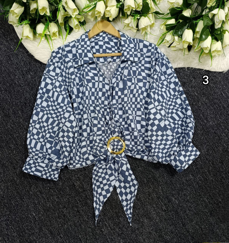 شومیز گره ای الیزه جنس : الیزه درجه یک فری سایز رنگ بندی زنانه