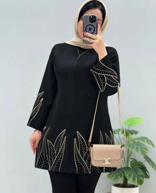 کت برگی جنس : پرشین با کیفیت مشکی فری سایز زنانه