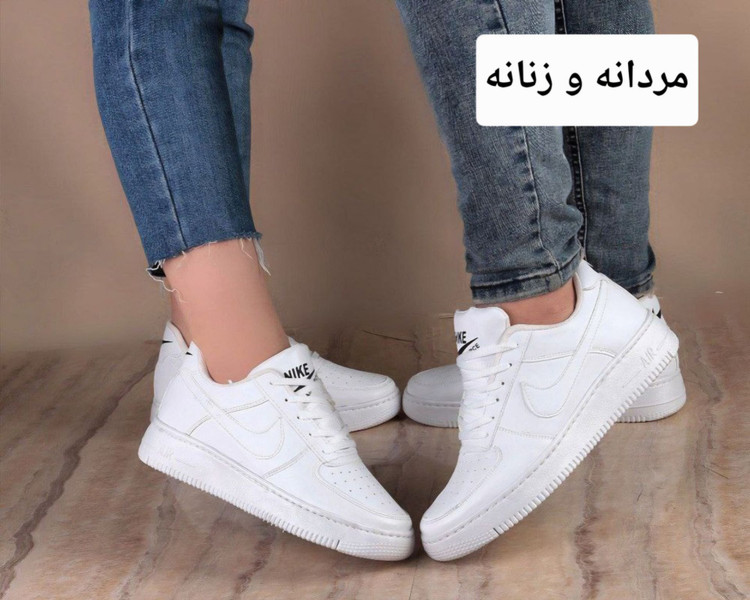 کفش جذاب ست مردانه و زنانه مدل ایرفورس جنس رویه چرم مصنوعی خارجی مردانه زنانه