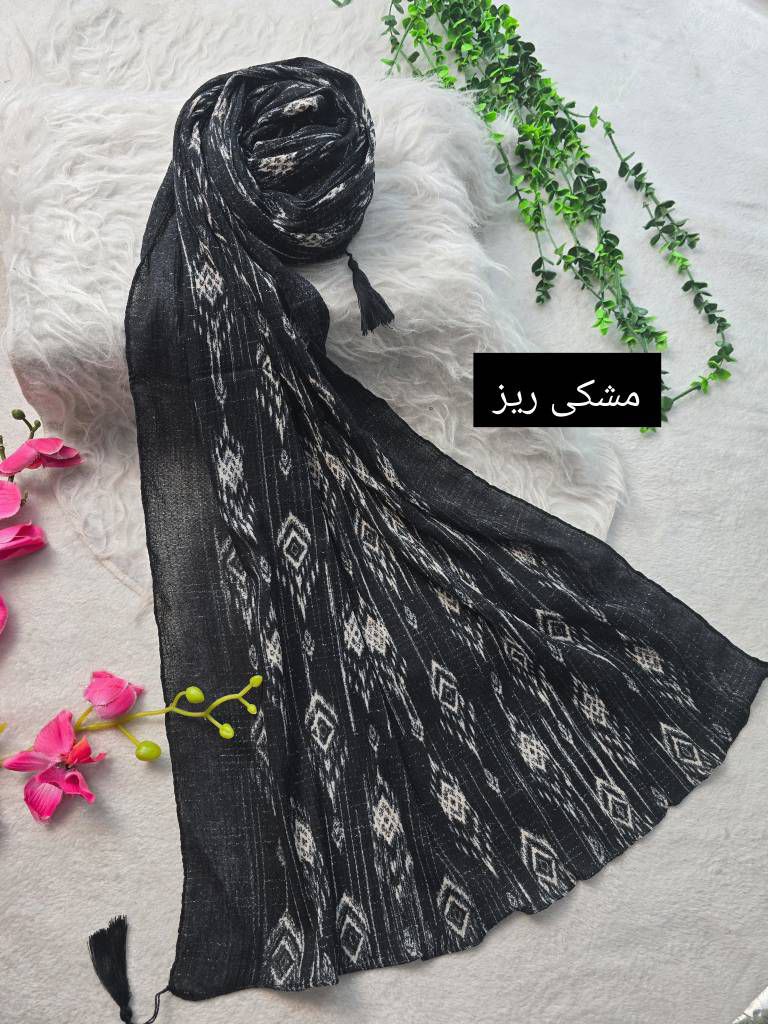 شال کریشه لوزی جنس : برشکا کریشه سافت رنگبندی فری سایز زنانه