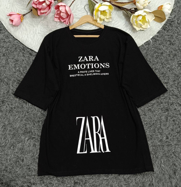 تیشرت ZARA جنس : نخ پنبه اعلا سرخابی - مشکی - قرمز - کرم - سبز - خردلی - کالباسی - سفید - فری سایز زنانه
