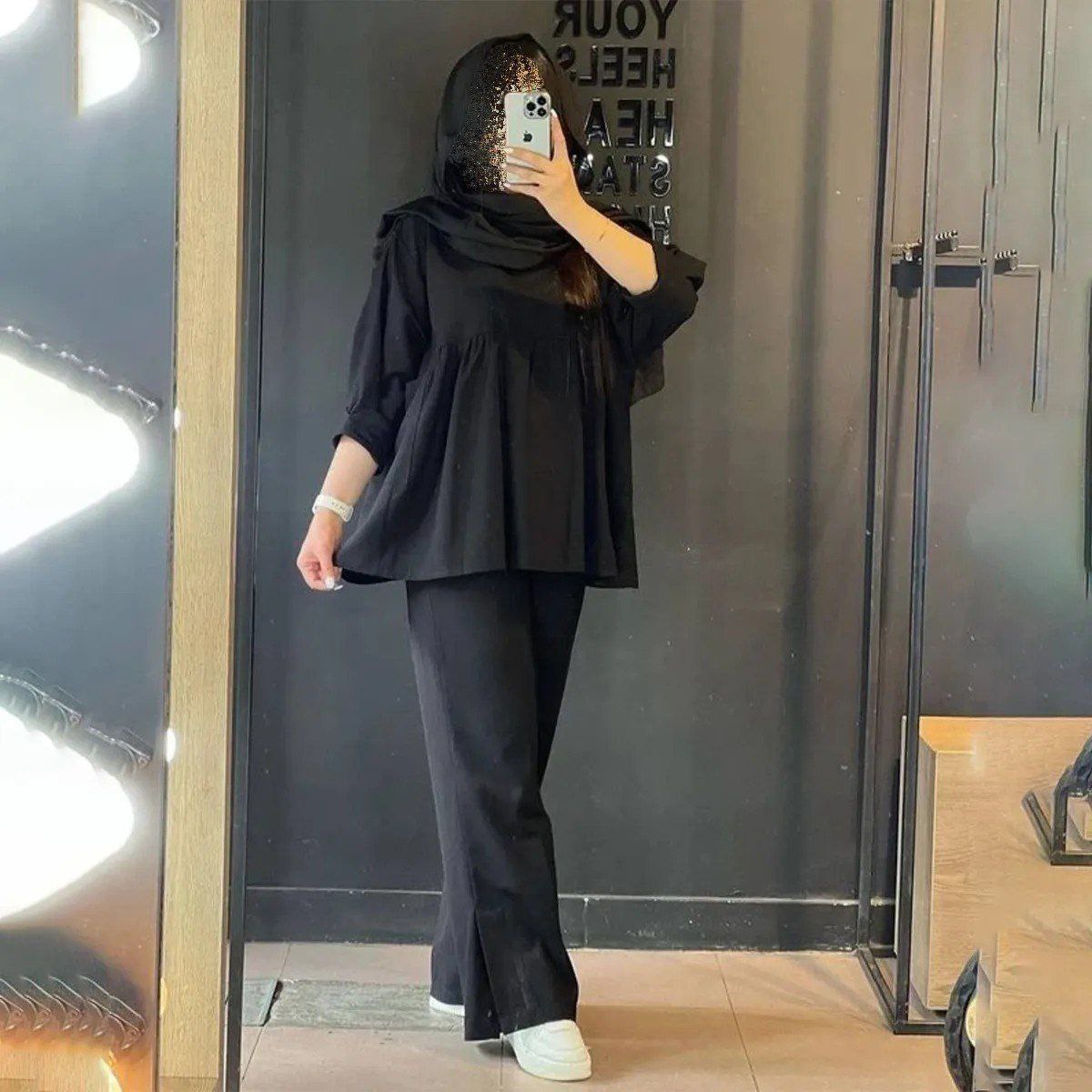 دوتیکه زنانه عروسکی - 👚جنس : لینن - رنگبندی - فری سایز