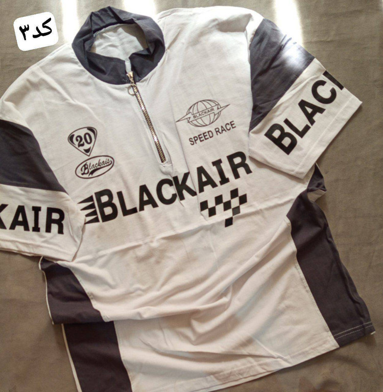 تیشرت مردانه نیم زیپ طرح BLACKAIR با رنگبندی فوق العاده زیبا- 🧵جنس : سوپر نخ پنبه - سایزبندی