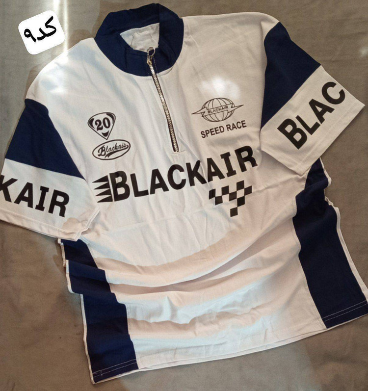 تیشرت مردانه نیم زیپ طرح BLACKAIR با رنگبندی فوق العاده زیبا- 🧵جنس : سوپر نخ پنبه - سایزبندی