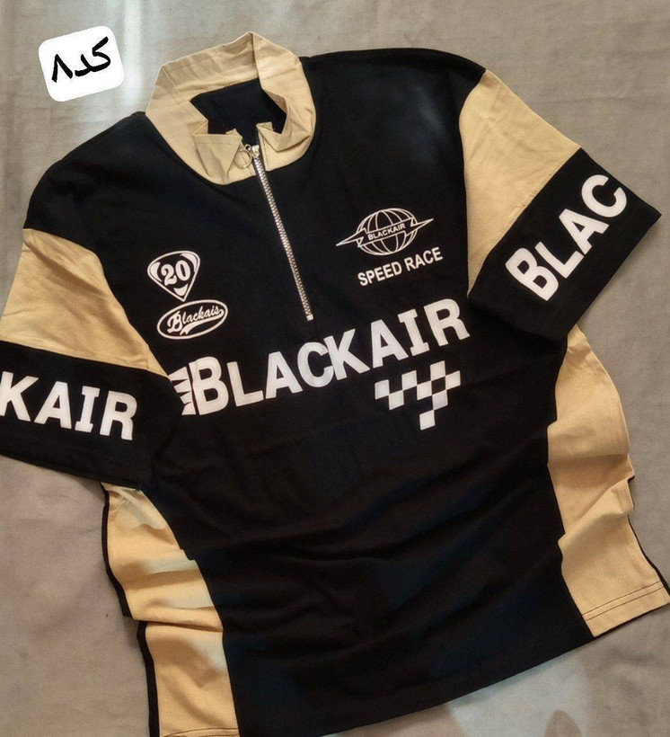 تیشرت مردانه نیم زیپ طرح BLACKAIR با رنگبندی فوق العاده زیبا- 🧵جنس : سوپر نخ پنبه - سایزبندی