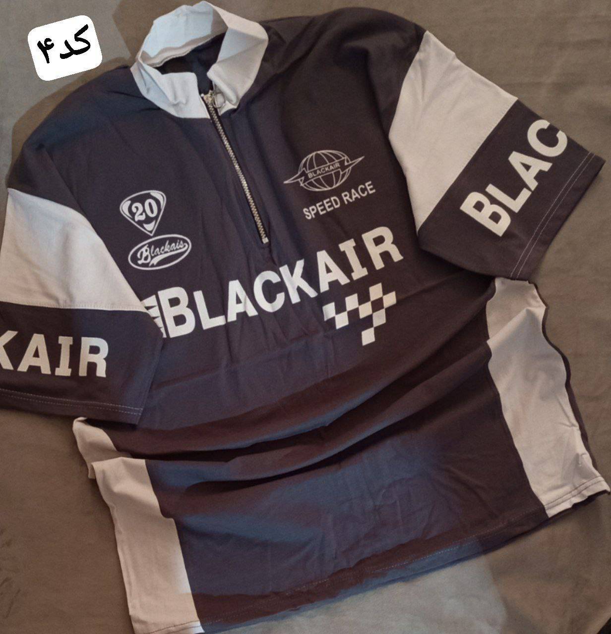 تیشرت مردانه نیم زیپ طرح BLACKAIR با رنگبندی فوق العاده زیبا- 🧵جنس : سوپر نخ پنبه - سایزبندی