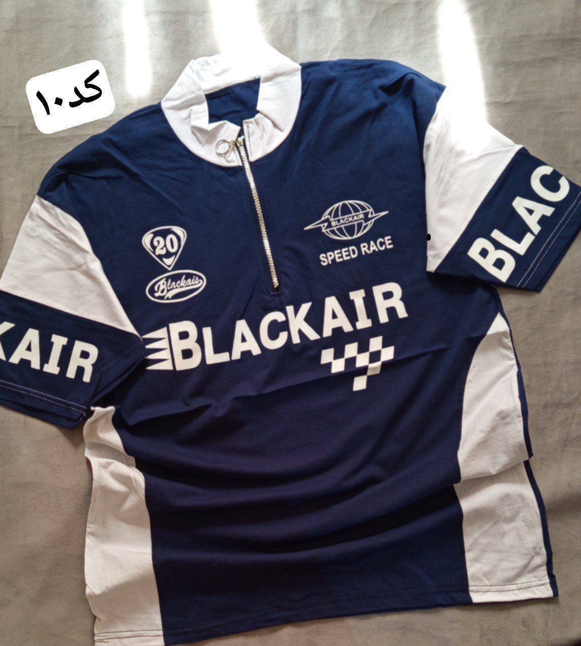 تیشرت مردانه نیم زیپ طرح BLACKAIR با رنگبندی فوق العاده زیبا- 🧵جنس : سوپر نخ پنبه - سایزبندی