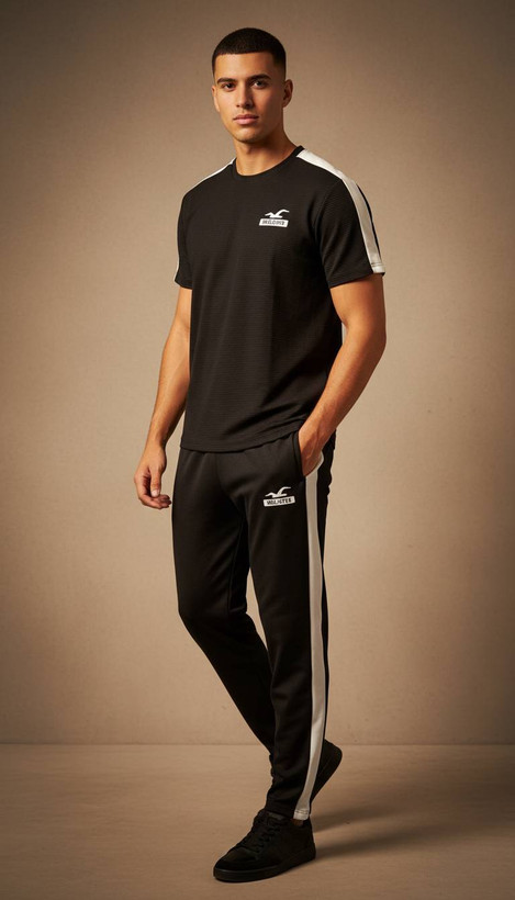 ست تیشرت شلوارنوا ردوزی HOLLISTER 🧵جنس : بیسکویتی درجه یک رنگبندی فری سایز زنانه