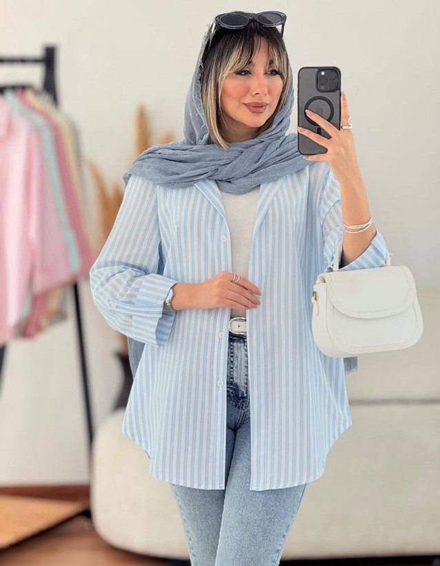 شومیزمانتویی ونوس جنس : لنین زارا لطیف فری سایز رنگبندی زنانه