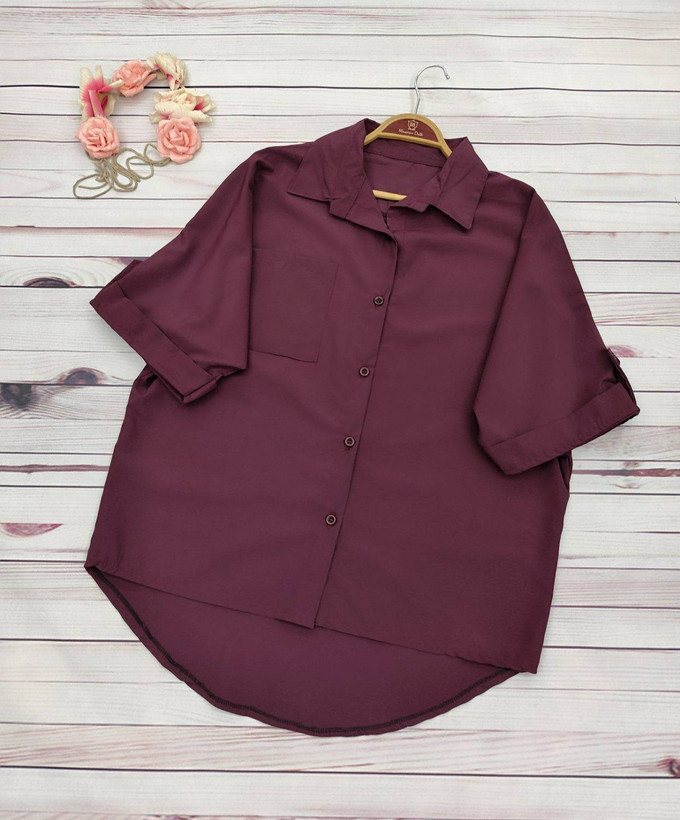شومیز مانتویی گلناز جنس : کرپ داکرون اعلا و درجه یک : آلبالویی, سبزپاستیلی فری سایز زنانه