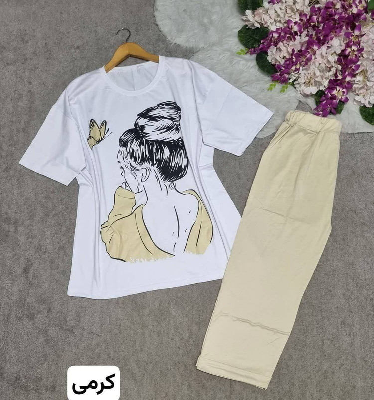 ست دختر جنس: اسپان پنبه زرشکی - سبز،تیره - صورتی - طوسی،سورمه - قرمز - مشکی - نسکافه - کاربنی - کالباسی - کرمی - یشمی فری سایز زنانه دخترانه